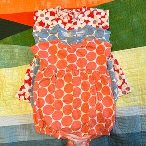 Bundle of 3 Primary dresses and rompers